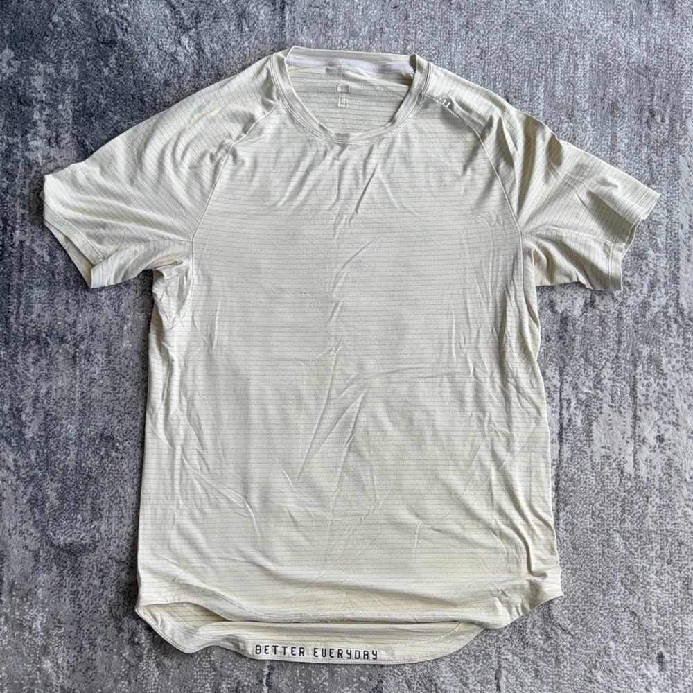 lululemon athletica Cream Short Sleeve Tee
